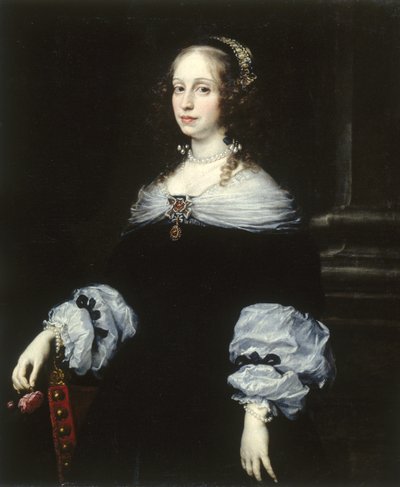 Retrato da Condessa Teresa Dudley di Carpegna, 1654 de Justus Sustermans