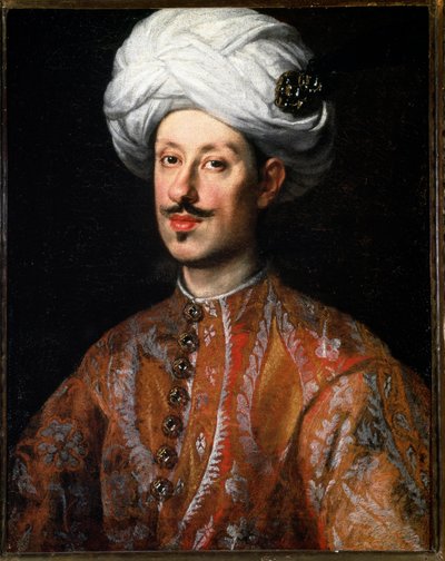 Retrato de Ferdinando II de Medici (Ferdinand II de Medicis) (1610-1670) em traje oriental Pintura de Justus Sustermans (1597-1681) Florença do século XVII, Palácio Pitti de Justus Sustermans