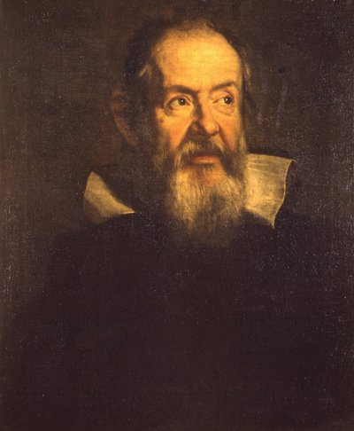 Retrato de Galileu Galilei este Galileu (1564 - 1642). - Museu Uffizi, Florença. Pintura por Justus Sustermans (1597-1681) de Justus Sustermans
