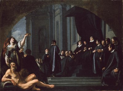 Os Senadores de Florença juram fidelidade a Fernando II de