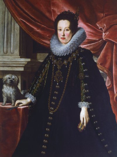 Retrato de Anna de Medici, de Justus Sustermans, pintura de Justus Suttermans