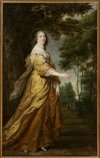 Louise Marie de Gonzague Nevers (Marie Louise de Gonzague ou de Mantoue), reine de Pologne - Retrato de Marie Louise Gonzaga (1611-1667), Rainha da Polónia, de Egmont, Justus van (1601-1674) (Juste d