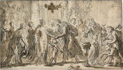 O casamento de Zenóbia e Odenatus de Justus van Egmont