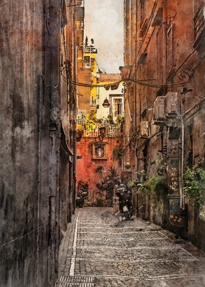 Uma encantadora rua da Cidade Velha de Justyna Jaszke