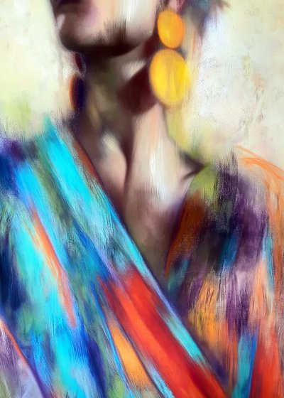 Moda abstrata e colorida de Justyna Jaszke