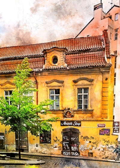 Edifício histórico da loja de absinto de Justyna Jaszke
