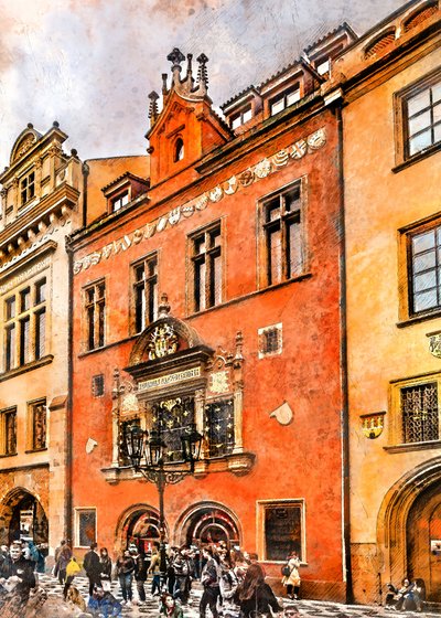 Fachada histórica de Praga de Justyna Jaszke