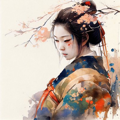 Serenidade das Flores Japonesas de Justyna Jaszke
