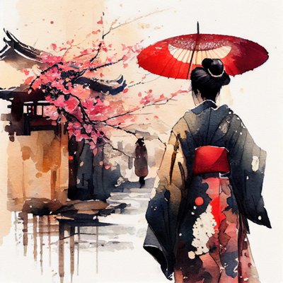 Passeio de Primavera Japonês de Justyna Jaszke