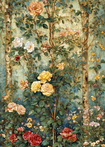 Exuberante Jardim de Rosas de Justyna Jaszke