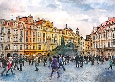 Praça da Cidade Velha de Praga de Justyna Jaszke