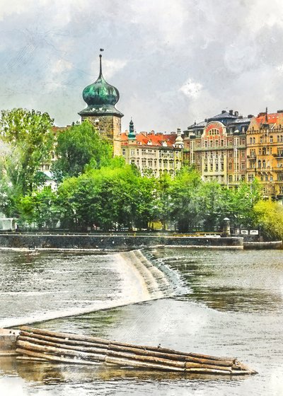 Rio da Torre de Água de Praga de Justyna Jaszke
