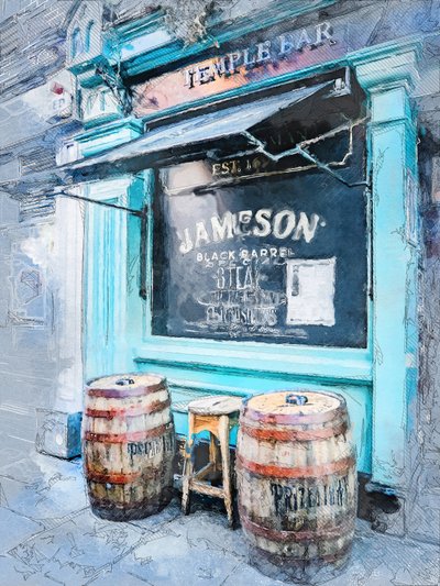 Entrada do Bar «Rustic Blue» de Justyna Jaszke