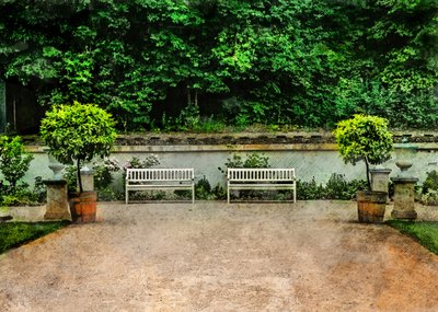 Bancos de jardim serenos de Justyna Jaszke