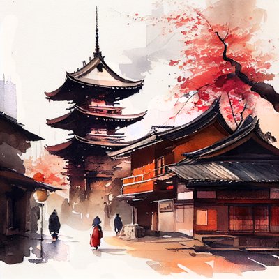A tranquila rua dos templos japoneses de Justyna Jaszke