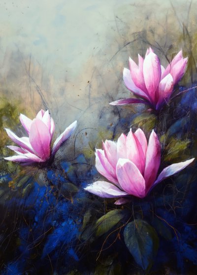 Lírios Rosa Serenos de Justyna Jaszke