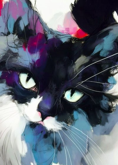 O Olhar Vibrante do Gato de Justyna Jaszke