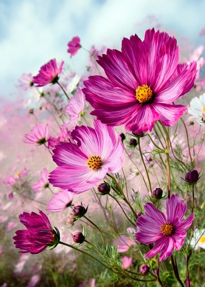 Cosmos Rosa Vibrante de Justyna Jaszke