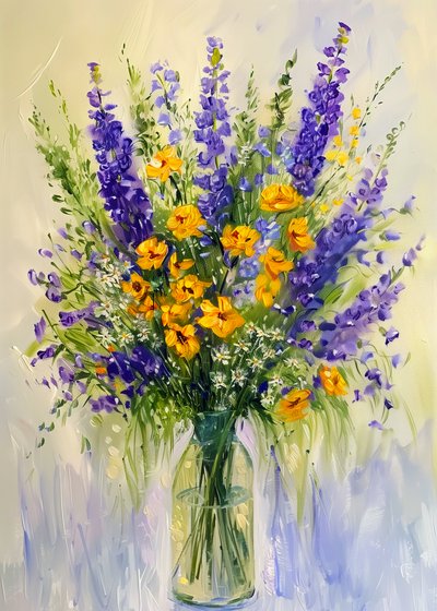 Ramos de flores vibrantes de verão de Justyna Jaszke