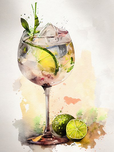 Gin Tónico «Aquarela» de Justyna Jaszke