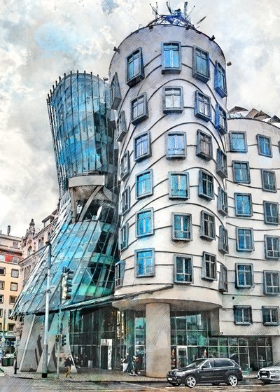 Arquitetura ondulada de Praga de Justyna Jaszke