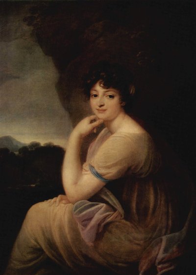 Retrato de Ekaterina Bakunina 1777-1846, p. 1815 de Józef Grassi