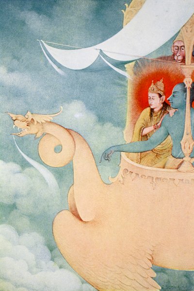 O regresso de Rama, 1913.   de K Venkatappa
