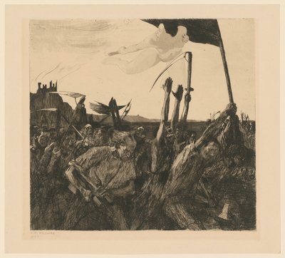 Revolta (5.º estado) de Käthe Kollwitz