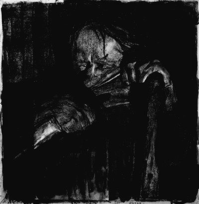 Ao descascar de Käthe Kollwitz