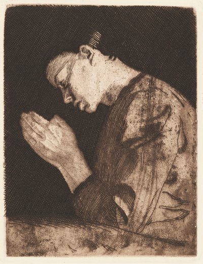 Menina em oração (Praying Girl) de Käthe Kollwitz