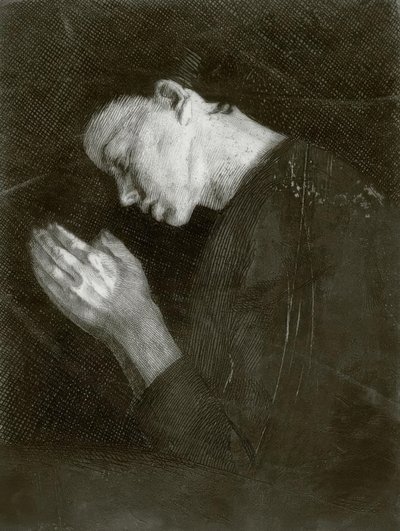 Menina orando de Käthe Kollwitz