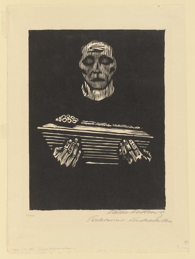 Folha 3 da série «Proletariado» de Käthe Kollwitz