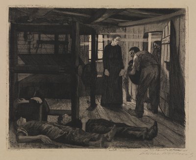 Um motim dos tecelões - fim de Käthe Kollwitz