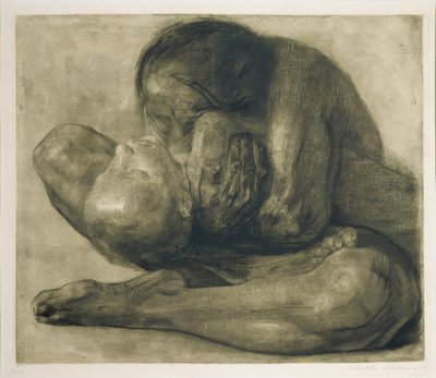 Mulher com uma criança morta de Käthe Kollwitz