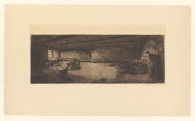 Sala com homens de luta e uma mulher correndo Szene aus Germinal (título original) de Käthe Kollwitz