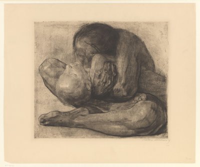 Mãe com filho morto
Frau mit totem Kind (título original) de Käthe Kollwitz