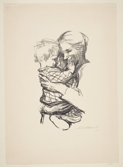 Mãe com filho nos braços de Käthe Kollwitz