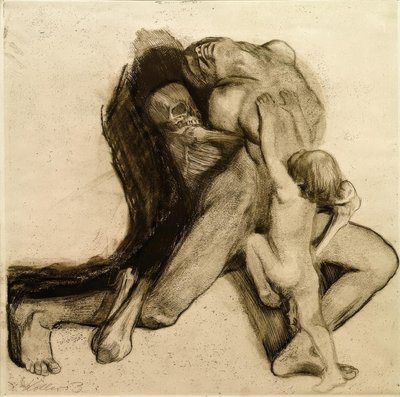 Morte e esposa de Käthe Kollwitz