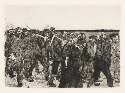 Weberzug (Marcha dos Tecelões) de Käthe Kollwitz
