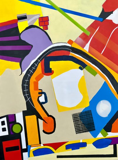Formas abstratas dinâmicas de Kajsa Bergström