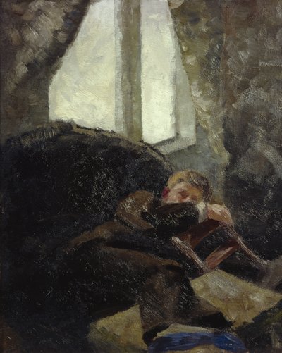 Jovem - dia seguinte (ressaca) 1884 (óleo sobre tela) de Kalle Lochen