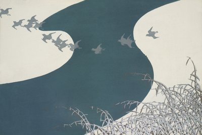 Aves de Momoyogusa de Kamisaka Sekka
