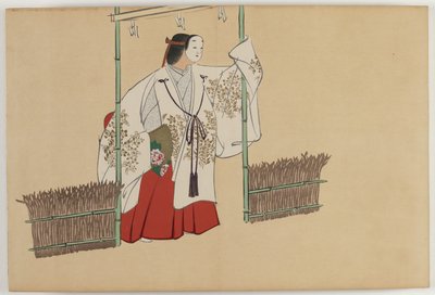 Flores de Cem Mundos (Momoyogusa): Nonomiya (Nonomiya) de Kamisaka Sekka