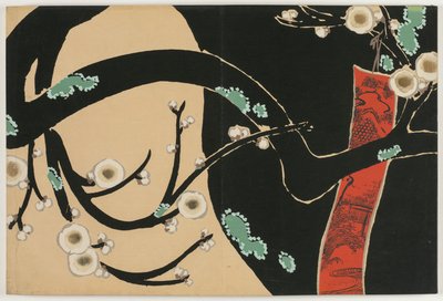 Flores de Cem Mundos (Momoyogusa): Ameixa (Ume) de Kamisaka Sekka