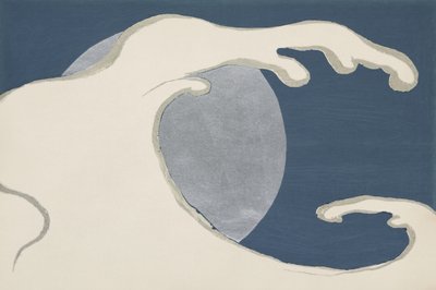 Ondas e sol de Momoyogusa de Kamisaka Sekka