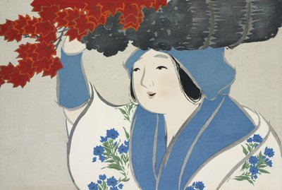 A Mulher de Momoyogusa de Kamisaka Sekka