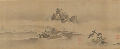 Paisagem da China: Oito vistas dos Rios Xiao e Xiang, séculos 17-18. de Kanô Yôboku Tsunenobu