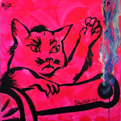 Gata Rosa Feroz de Kanat Ibragimov