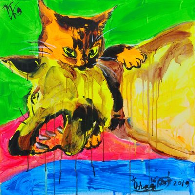 Brincadeira animada com gatos de Kanat Ibragimov