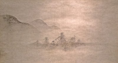 Paisagem, século XVI. de Kano Motonobu